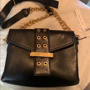 Black leather Marc Jacobs purse